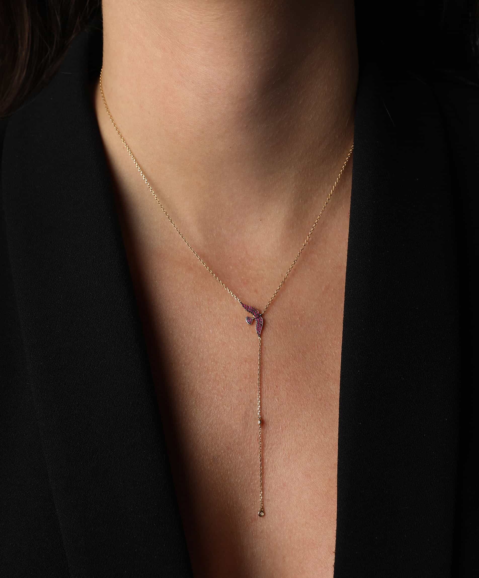 J by boghossian, gold, necklace, bird, rubies